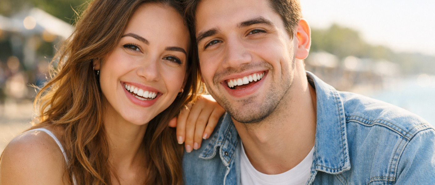 Aparelho ortodôntico fixo estético